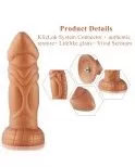 Hismith 8.25’’ Vibrating Dildo with 3 Speeds + 4 Modes with KlicLok System - Slightly Curved Silicone Dong