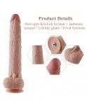 Hismith 11.8” Vibrating Dildo with 3 Speeds + 4 Modes with KlicLok System -  Extra-Length Silicone Dildo