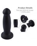 7.3"(18.5cm) Silicone Vibrating Anal Plug for Hismith Premium Sex Machine