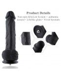 Hismith 8"  Silicone Dildo for Hismith Premium Sex Machine with KlicLok System