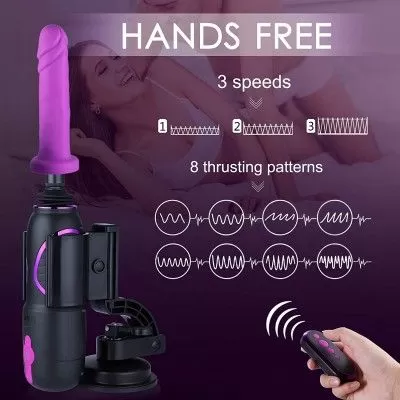 Hismith Pro Traveler 3.0 APP Controlled Sex Machine with Super Powerful Suction Mount for Male and Female