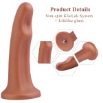 Hismith 10.2" (25.9 cm) Curved Delight Silicone G/P-Spot Dildo with Suction Cup & Removable Kliclok Hismith 10.2" (25.9 cm) Curved Delight Silicone G/P-Spot Dildo with Suction Cup & Removable Kliclok