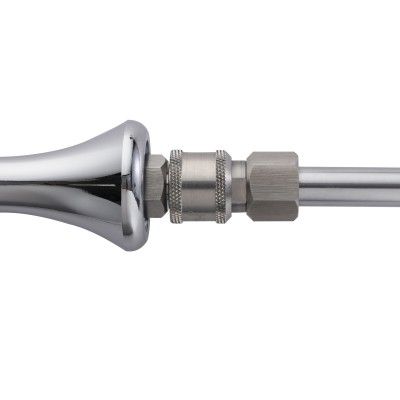 Hismith 8.2” Metal Bead Anal Dildo, Smooth Aluminium Anal Wand with KlicLok