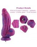 Hismith 9.5" (24.1 cm) Thick Fantasy Silicone Dildo with Curved Shaft Hismith 9.5" (24.1 cm) Thick Fantasy Silicone Dildo with Curved Shaft