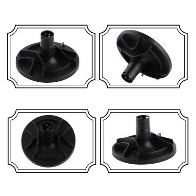 Hismith Suction Cup Adapter for Non-suction Dildos, with 2 Pair Rubber Bands