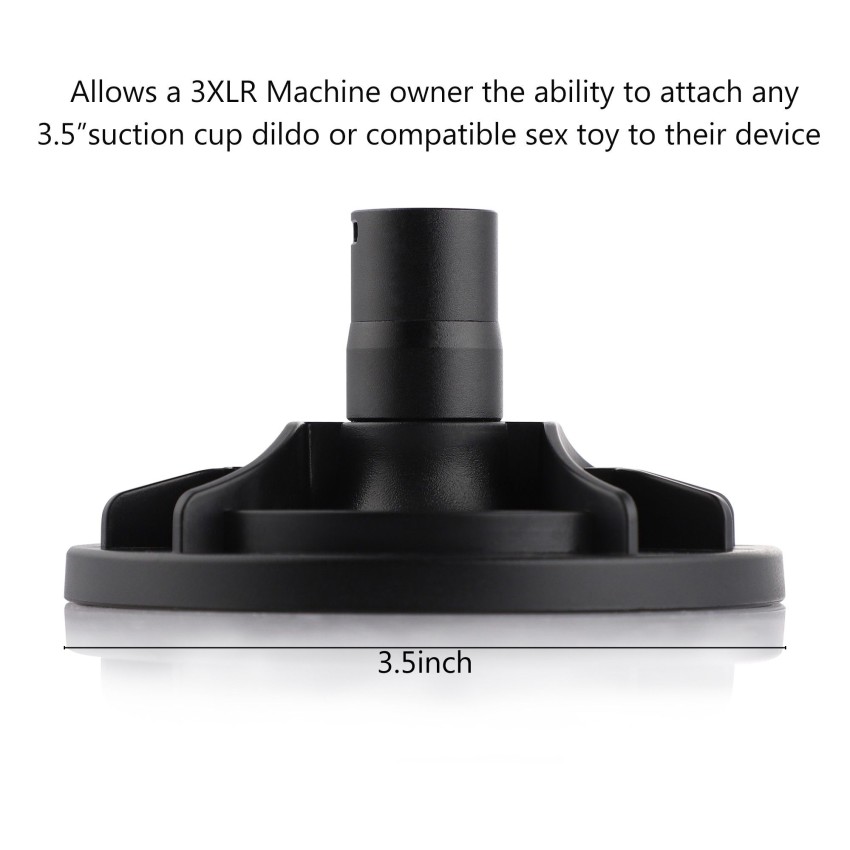 Hismith Suction Cup Adapter for Nonsuction Dildos, with 2 Pair Rubber