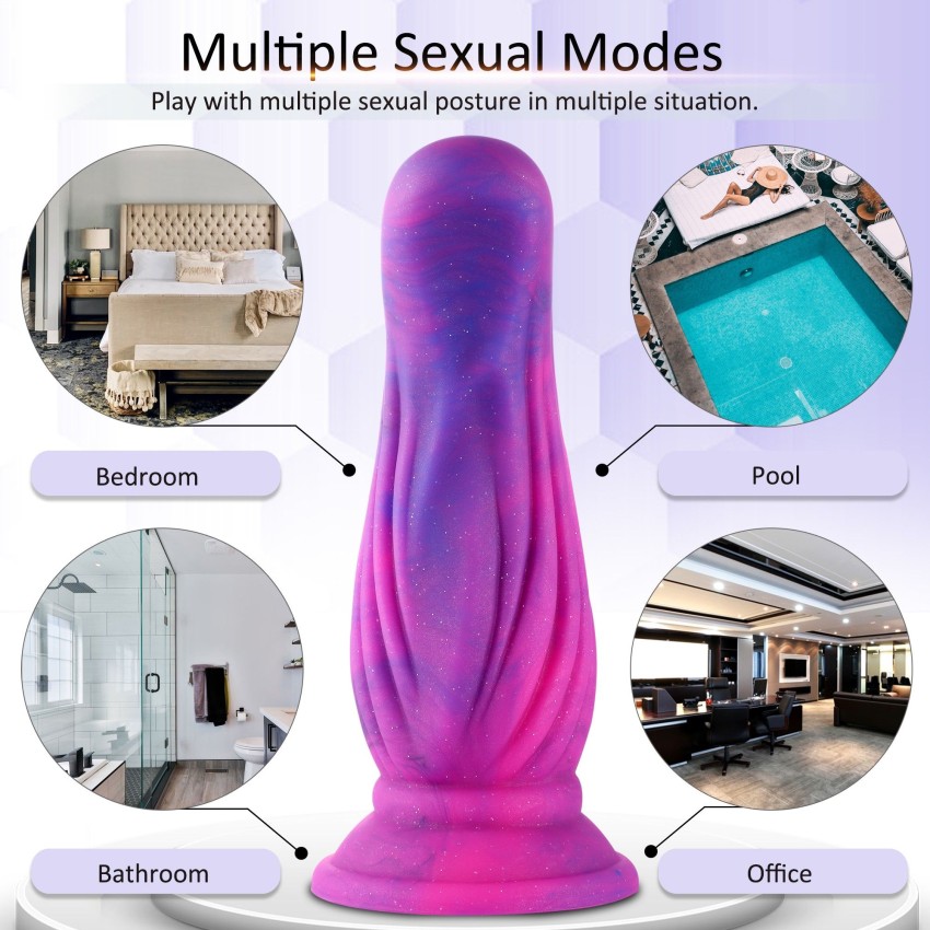 Hismith 10" Sugar Melon G-spot Silicone Dildo with Suction Cup