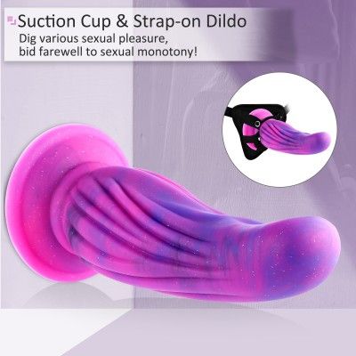 Hismith 10" Sugar Melon G-spot Silicone Dildo with Suction Cup