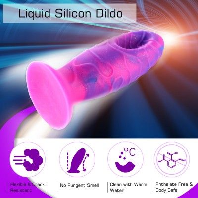 Hismith 7.8" Dragon Egg Silicone Dildo with Suction Cup - Monster Series