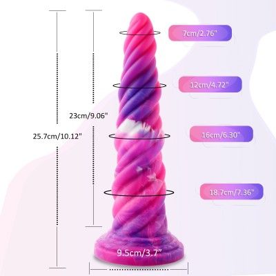 Hismith 10" Tower Shape Anal Dildo with Suction Cup
