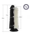 21.6 cm (8.5 in) Conjoined Silicone Dildo, Realistic Siamese Penis for Hismith Sex Machine, Two Cocks in One Hole