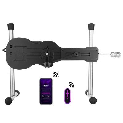 Hismith Ukulele Series (Pink/ Black/ Blue) Remote & App Controlled Sex Machine with 7" Silicone Dildo