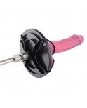 Hismith Suction Cup Adapter for Non-suction Dildos, with 2 Pair Rubber Bands