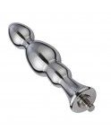 Hismith 6.2” Tapered Head Metal Beaded Anal Dildo, Smooth Aluminium Anal Wand with KlicLok