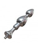 Hismith 6.2” Smooth Metal Anal Dildo with Conical Beads