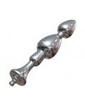 Hismith 6.2” Tapered Head Metal Beaded Anal Dildo, Smooth Aluminium Anal Wand with KlicLok