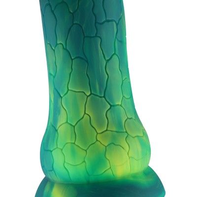 Hismith 9.5" Slightly Curved Crack-textured Fantasy Dildo