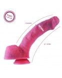 Hismith 9.7" Curved Silicone Dildo with Bright Color