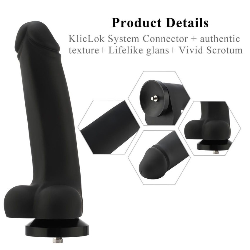 Hismith 11.4'' Black Giant Silicone Dildo with 10" Girth