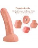 Hismith 8.3" Dual Layered Silicone Dildo with Natural-looking Raised Veins