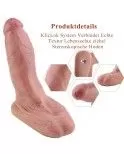 Hismith Ultra Realistic Dual Layered Silicone Dildo with Lifelike Glans, Shaft & Eggs Hismith Ultra Realistic Dual Layered Silicone Dildo with Lifelike Glans, Shaft & Eggs