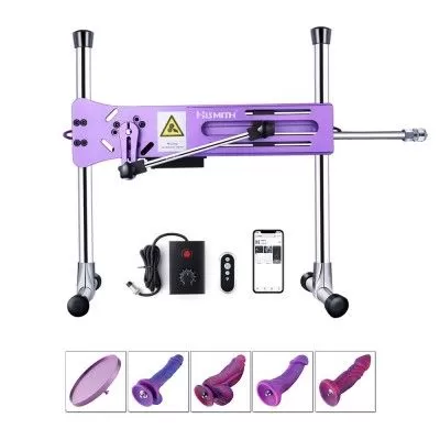 Hismith Noble Purple Sex Machine Bundle with 4 Fantasy Dildos