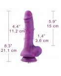 Hismith Noble Purple Sex Machine Bundle with 4 Fantasy Dildos