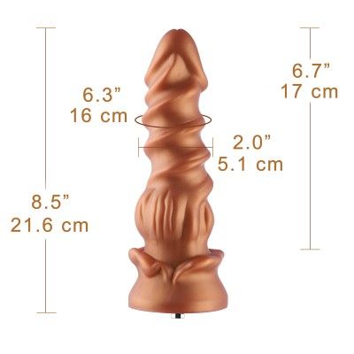 Hismith Luxury Golden Sex Machine Bundle with 4 Fantasy Dildos