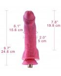 Hismith Passionate Red Sex Machine Bundle with 4 Fantasy Dildos