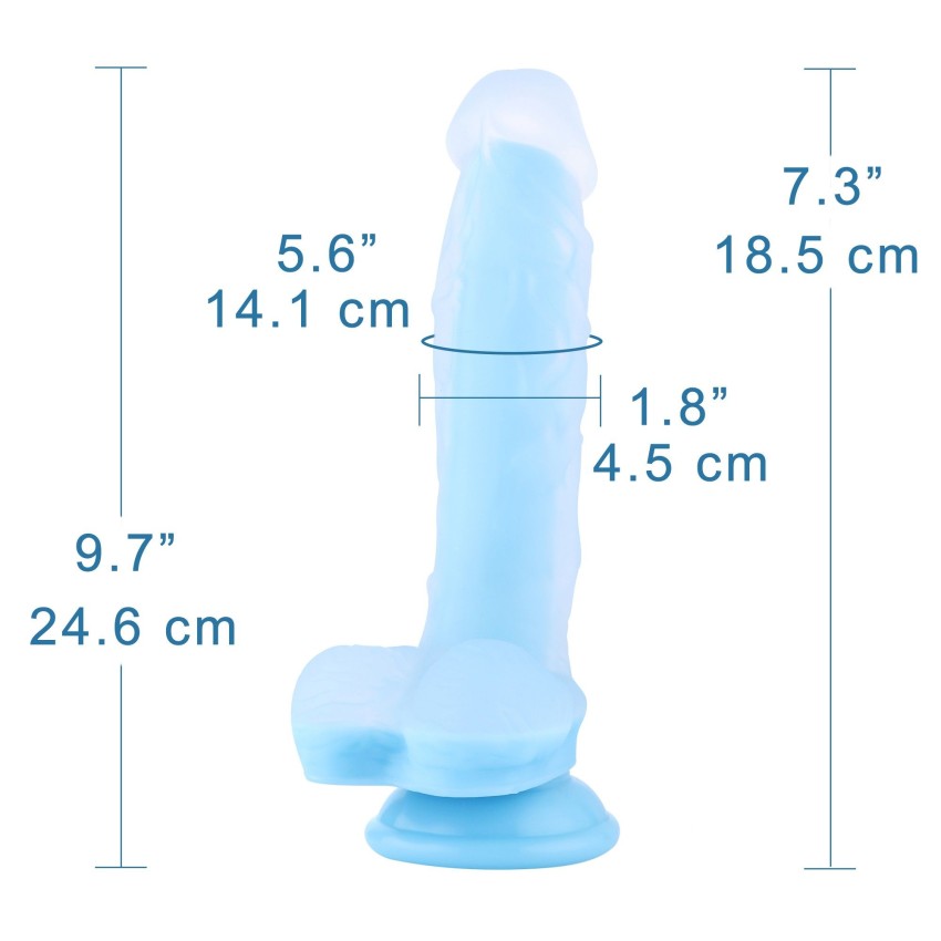 Hismith Elegant Blue Sex Machine Bundle with 4 Fantasy Dildos
