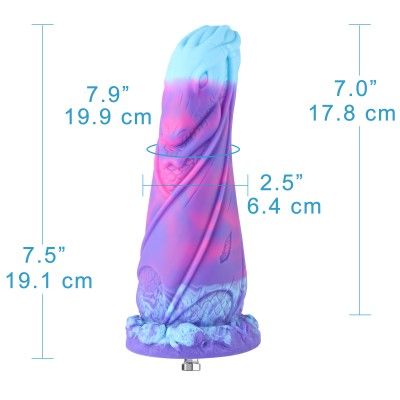 Hismith Elegant Blue Sex Machine Bundle with 4 Fantasy Dildos