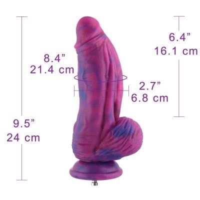 Hismith Noble Purple Sex Machine Bundle with 4 Fantasy Dildos