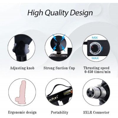 Automatic Sex Machine 6 cm Retractable Masturbation Machine with Suction Cup, Simulating Sexual Vibrator Sex Product