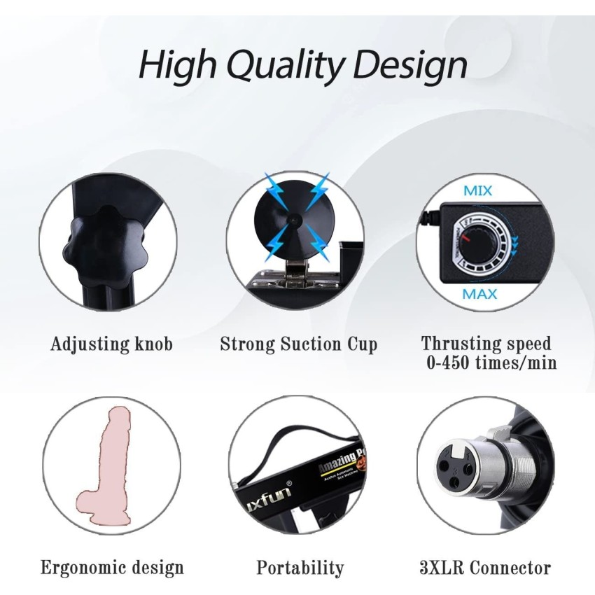 Automatic Sex Machine 6 cm Retractable Masturbation Machine with Suction Cup, Simulating Sexual Vibrator Sex Product