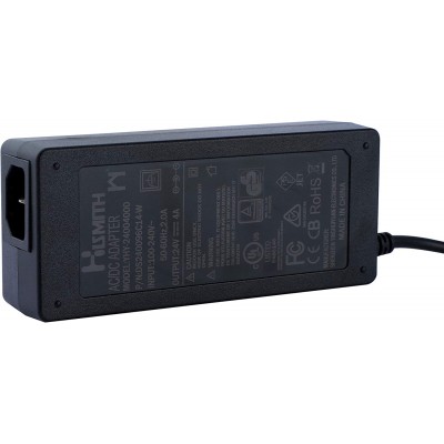 Hismith 24V 5A 120W AC/DC Adapter Power Supply, Barrel Connector