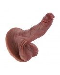 Hismith 8.86” Dual-Density Silicone Dildo with Realistic Veins and Curved Shaft