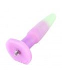 Hismith 7.2" Glow in the Dark Silicone Dildo for Anal Sex