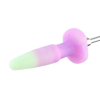 Hismith 7.2" Glow in the Dark Silicone Dildo for Anal Sex