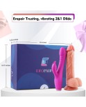 App-Interactive Vibrating Dildo and Vibrator Bundle, Eropair 2-in-1 Lesbian Pleasure Set