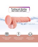 App-Interactive Vibrating Dildo and Vibrator Bundle, Eropair 2-in-1 Lesbian Pleasure Set