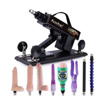 Auxfun Basic Automatic Fucking Machine For Couples, With Eight 3XLR System Sex Machine Attachments