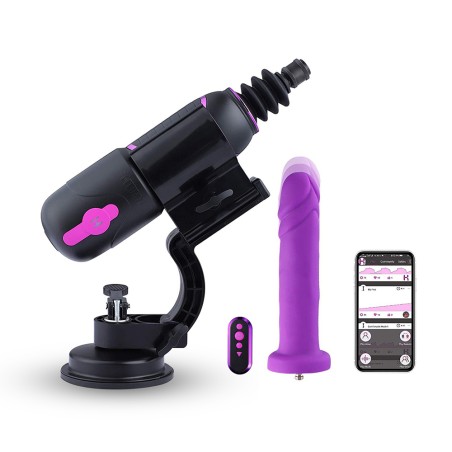 Hismith Pro Traveler 3.0 APP Controlled Sex Machine with Super Powerful Suction Mount for Male and Female