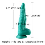 Hismith 9.8" Fantasy Silicone Dildo with Crocodile Scale Hismith 9.8" Fantasy Silicone Dildo with Crocodile Scale