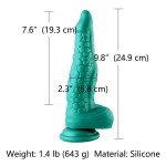 Hismith 9.8" Fantasy Silicone Dildo with Crocodile Scale