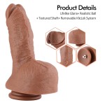 Hismith 23.1 cm (9.1") Dual-layered Silicone Dildo with Removable Kliclok