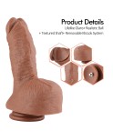 Hismith 9.1" Dual Layered Silicone Dildo with Short Fat Shaft