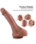 Hismith 11.8" Huge Dual Layered Silicone Dildo with Curved Shaft