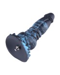 Hismith 8.8" Black & Blue Fantasy Dildo with Raised Ridges