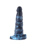 Hismith 8.8" Black & Blue Fantasy Dildo with Raised Ridges