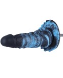 Hismith 8.8" Black & Blue Fantasy Dildo with Raised Ridges